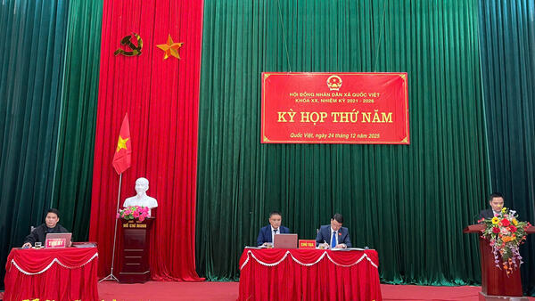 HỘI ĐỒNG NHÂN DÂN XÃ QUỐC VIỆT TỔ CHỨC KỲ HỌP CUỐI NĂM 2025