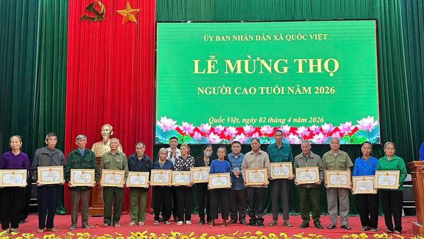 Xã Quốc Việt tổ chức Lễ mừng thọ cho người cao tuổi năm 2026