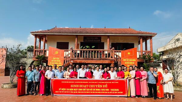 Đảng ủy UBND Xã Quốc Việt tổ chức sinh hoạt chuyên đề quý II năm 2026
