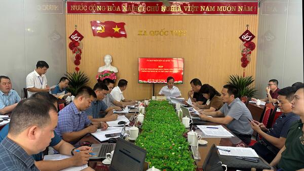 UBND XÃ QUỐC VIỆT HỌP THÁO GỠ KHÓ KHĂN GIẢI PHÓNG MẶT BẰNG DỰ ÁN THỦY ĐIỆN TRÀNG ĐỊNH 2