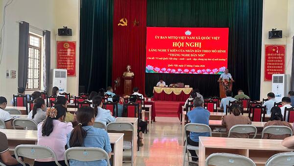 Hội nghị lắng nghe ý kiến của Nhân dân theo mô hình “tháng nghe dân nói”