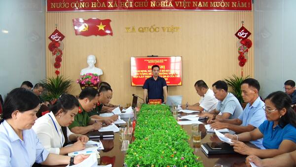 Xã Quốc Việt họp Hội đồng Chính sách xét duyệt hồ sơ hưởng chế độ trợ cấp một lần