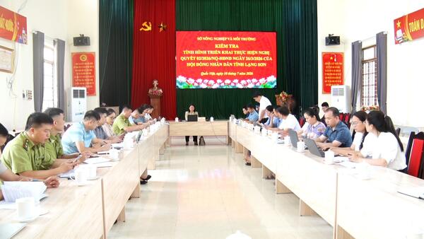 SỞ NÔNG NGHIỆP VÀ MÔI TRƯỜNG KIỂM TRA TÌNH HÌNH TRIỂN KHAI THỰC HIỆN NGHỊ QUYẾT SỐ 02/2026/NQ-HĐND TẠI XÃ QUỐC VIỆT