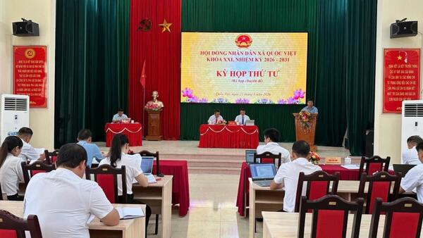 KỲ HỌP THỨ TƯ HĐND XÃ QUỐC VIỆT KHÓA XXI, NHIỆM KỲ  2026 –  2031