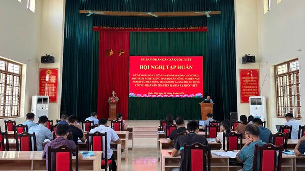 QUỐC VIỆT TẬP HUẤN RÀ SOÁT, XÁC ĐỊNH HỘ NGHÈO, HỘ CẬN NGHÈO NĂM 2026