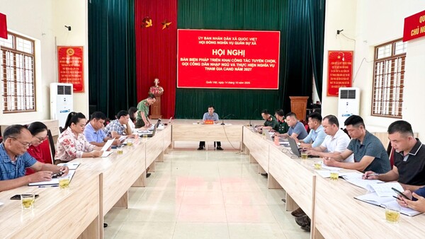 Hội nghị bàn biện pháp triển khai công tác tuyển chọn gọi công dân nhập ngũ và thực hiện nghĩa vụ tham gia Công an nhân dân năm 2027
